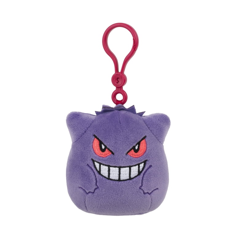 【新品】ゲンガー クロワッサン ピカチュウパン屋さん マスコット Gengar Pok√©mon Squishmallow Clip-On Plush 3.5-inch Gengar, Official