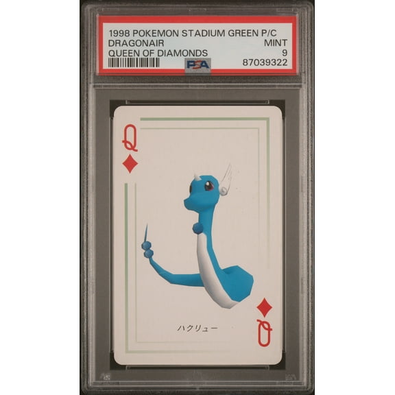 Pokemon Stadium Green Version Playing Cards Dragonair Greek PSA 9
