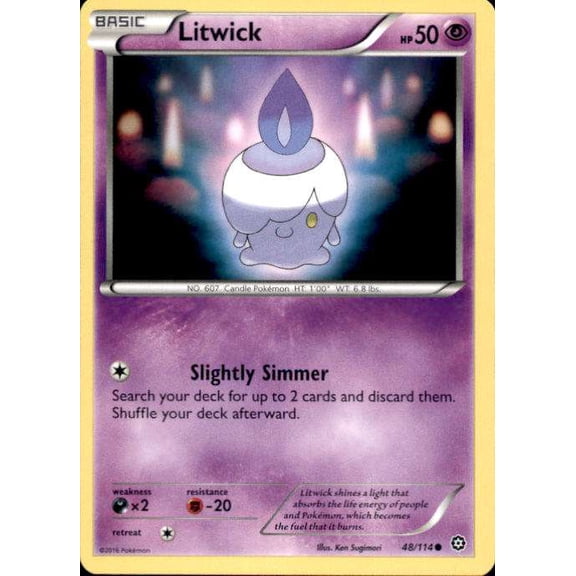 Pokemon Steam Siege Litwick #48