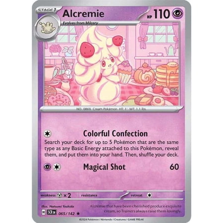 Pokemon Stellar Crown Rare Alcremie #65