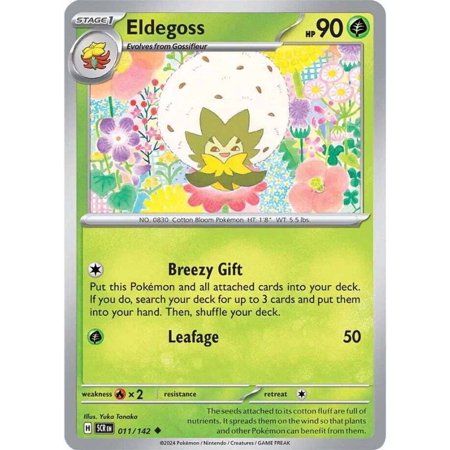 Pokemon Stellar Crown Uncommon Eldegoss #11