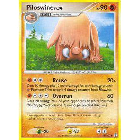 Pokemon Stormfront Uncommon Piloswine #46