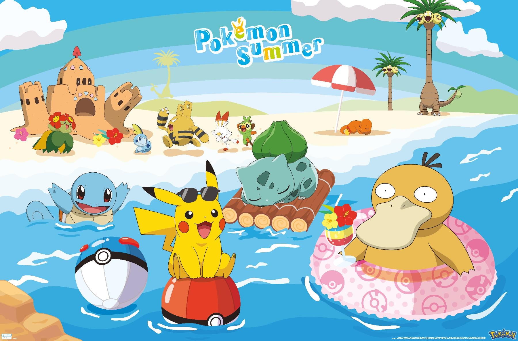 Pokemon - Summer Wall Poster, 14.725