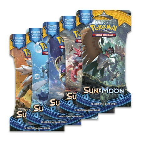 Pokémon - Sun & Moon Sleeved Booster Trading Cards - Styles May Vary