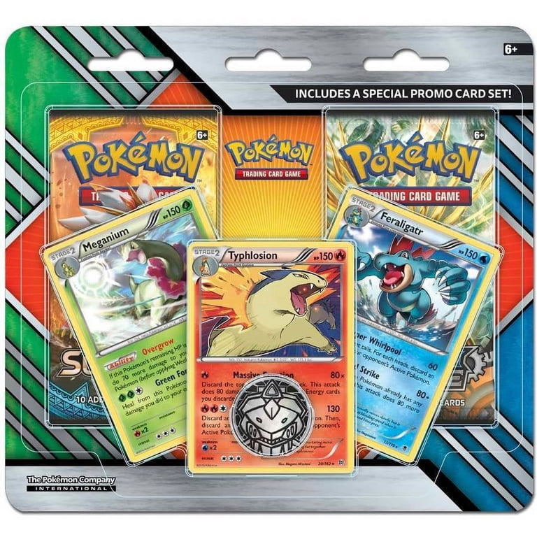Pokemon Sun & Moon 2pk Booster Pack with Coin and 3 Foil Promo Cards -  Walmart.com