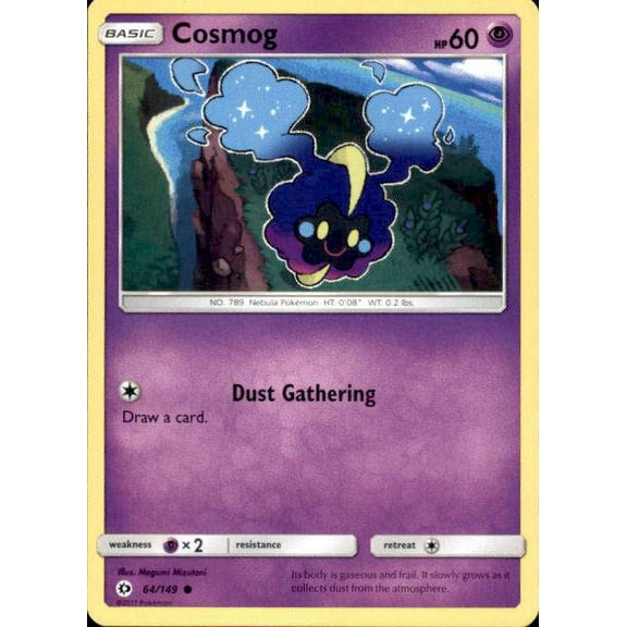 Pokemon Sun & Moon Base Set Common Cosmog #64