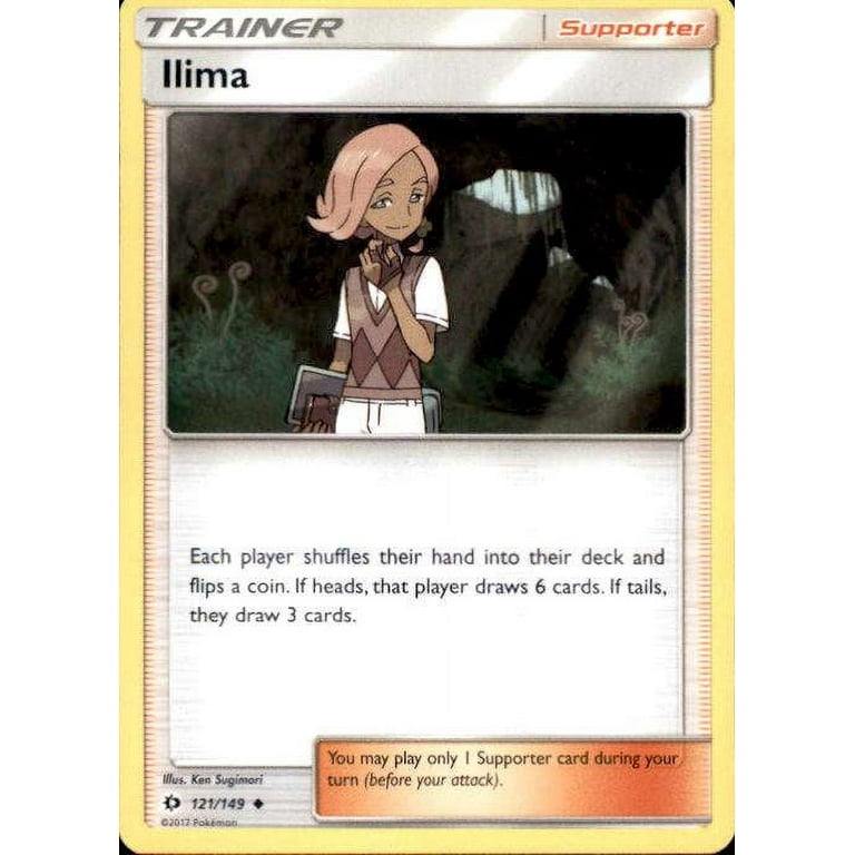 Pokemon Sun & Moon Base Set Uncommon Ilima #121 - Walmart.com