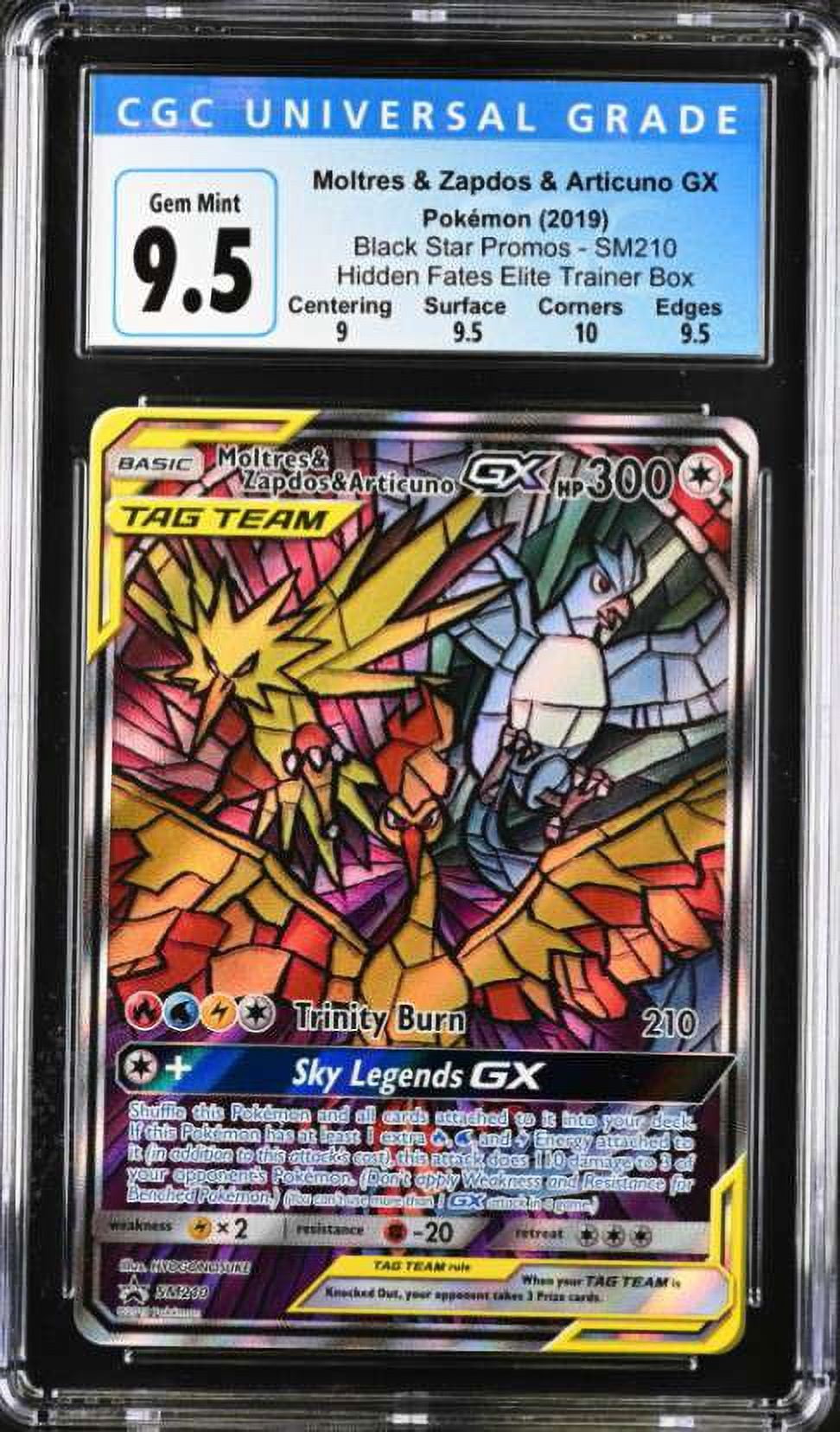 Moltres & Zapdos & Articuno GX 035/054 - CGC 9.5 – Yates TCG Collectibles