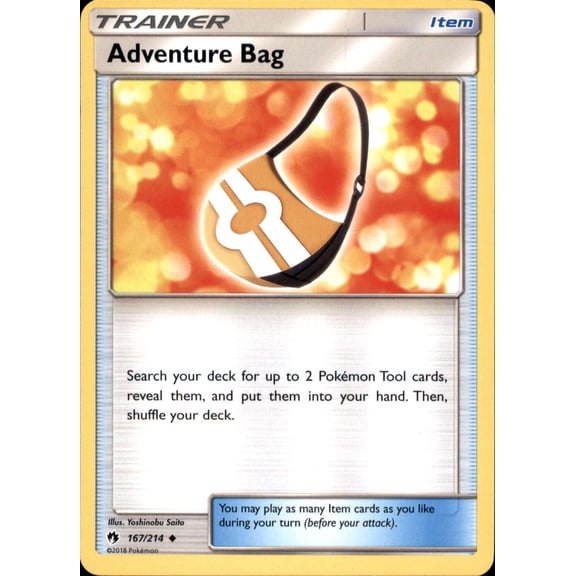 Pokemon Sun & Moon Lost Thunder Uncommon Adventure Bag #167