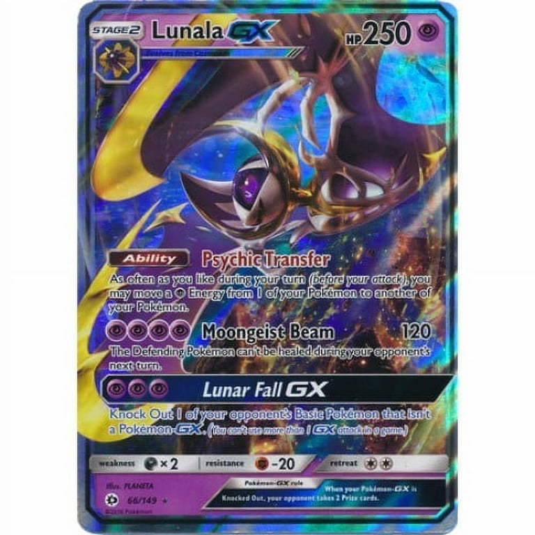 2017 Sun & Moon Pokemon Card TCG Lunala GX #66 Foil Lunala-GX