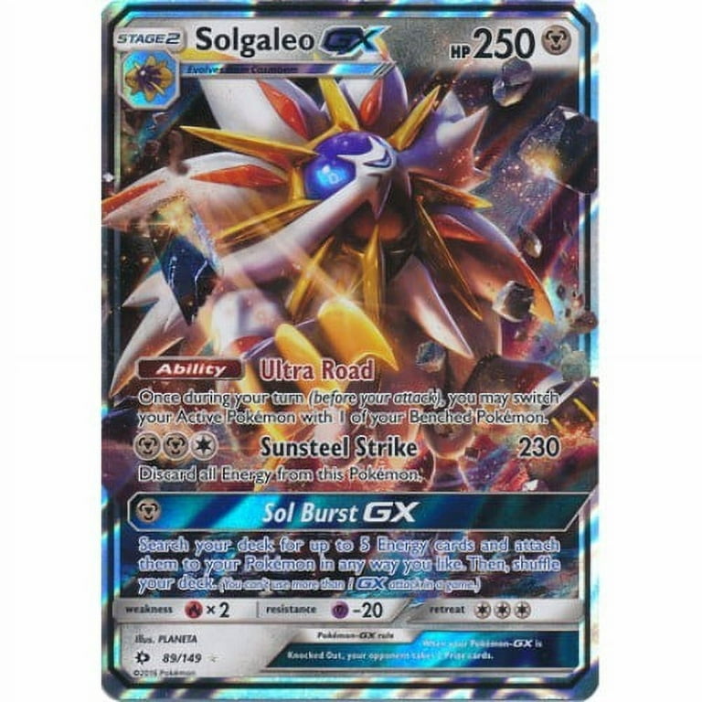 2016 Pokemon Stage 2 Solgaleo GX Oversize Card 89 HP 250 Near Mint