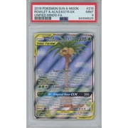 Pokemon Sun & Moon Unified Minds Rowlet & Alolan Exeggutor GX Graded Card (PSA 9)