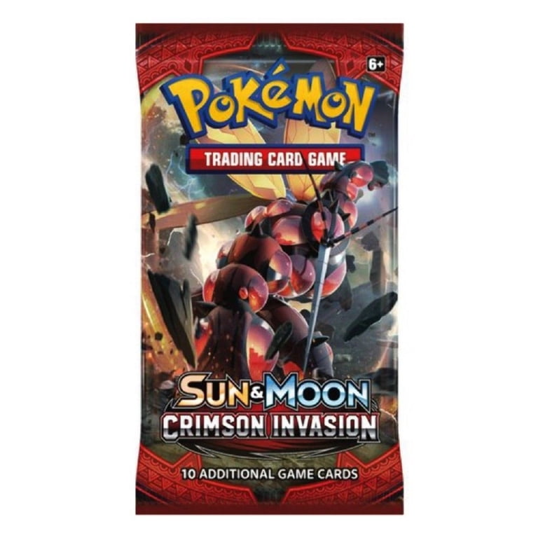 crimson invasion pokemon booster box Pokemon Sun and Moon Crimson Invasion Trading Card Game Booster - 1 Pack
