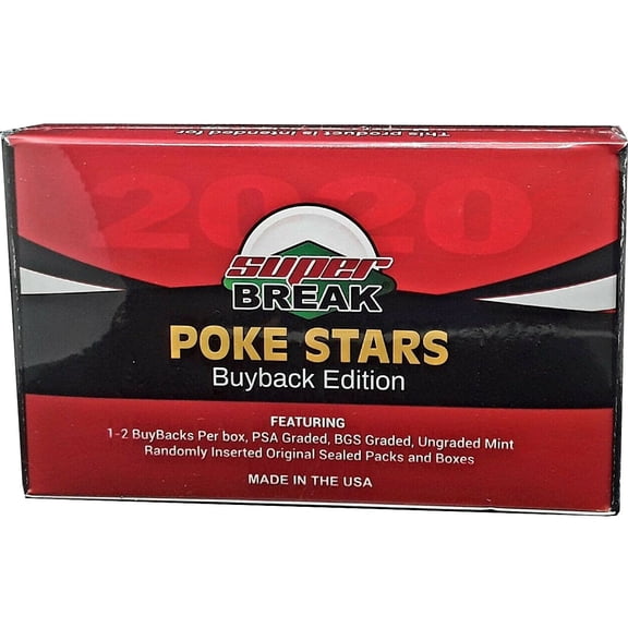 Pokemon Super Break Poke Stars Buyback Edition Box (1 GRADED BuyBack Per Box!)
