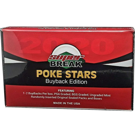 Pokemon Super Break Poke Stars Buyback Edition Box [1 GRADED BuyBack Per Box!]
