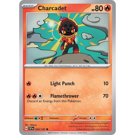 Pokemon Surging Sparks Common Charcadet #33