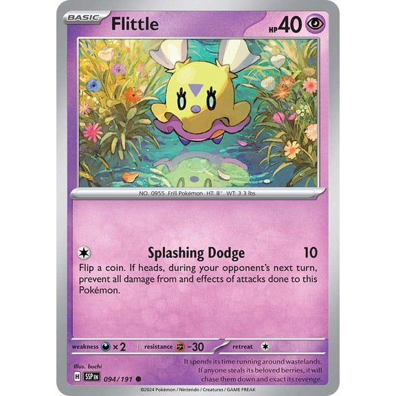 Pokemon Surging Sparks Common Flittle #94