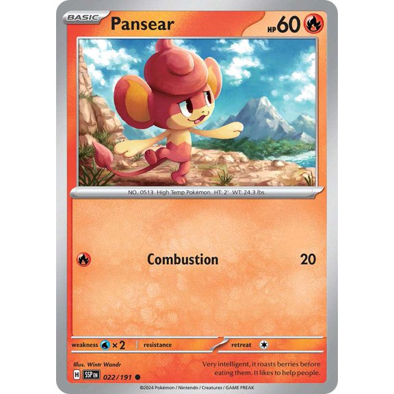 Pokemon Surging Sparks Common Pansear #22