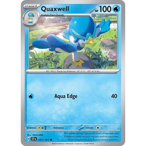 Pokemon Surging Sparks Common Quaxwell #51