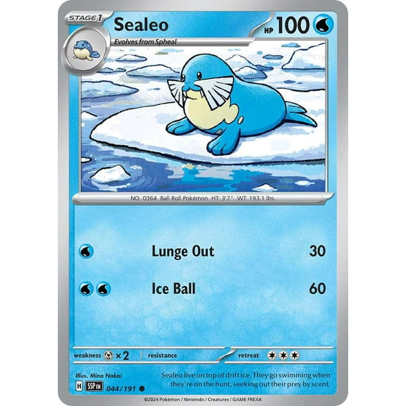 Pokemon Surging Sparks Common Sealeo #44