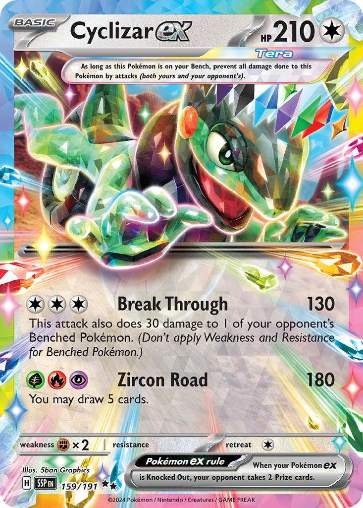 Pokemon Surging Sparks Double Rare Cyclizar ex #159 - Walmart.com