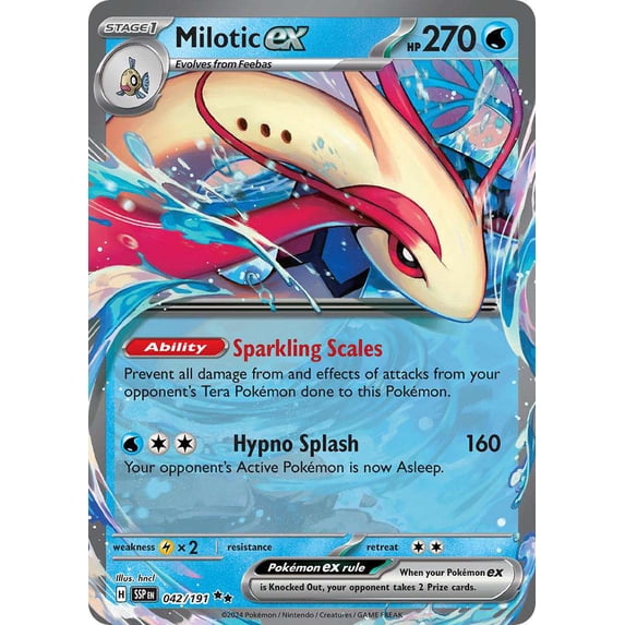 Pokemon Surging Sparks Double Rare Milotic ex #42 - Walmart.com