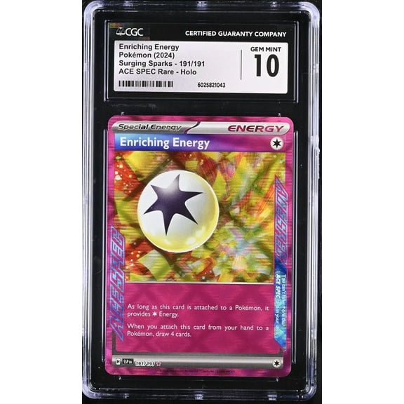 Pokemon VSTAR Universe Surging Sparks Enriching Energy #191 CGC 10 Gem Mint