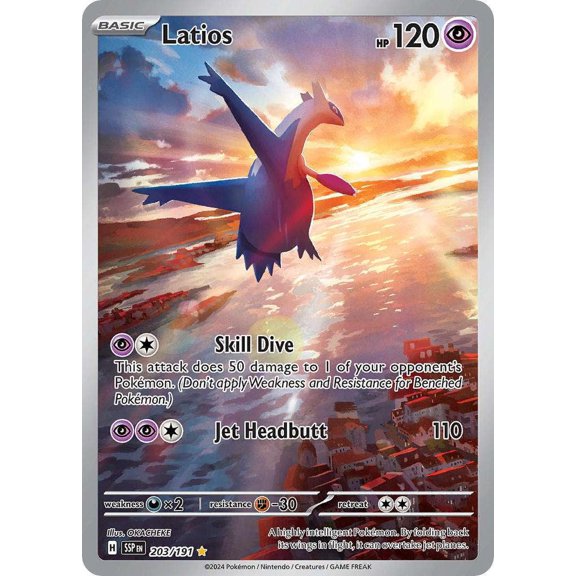 Pokemon Surging Sparks Illustration Rare Latios #203