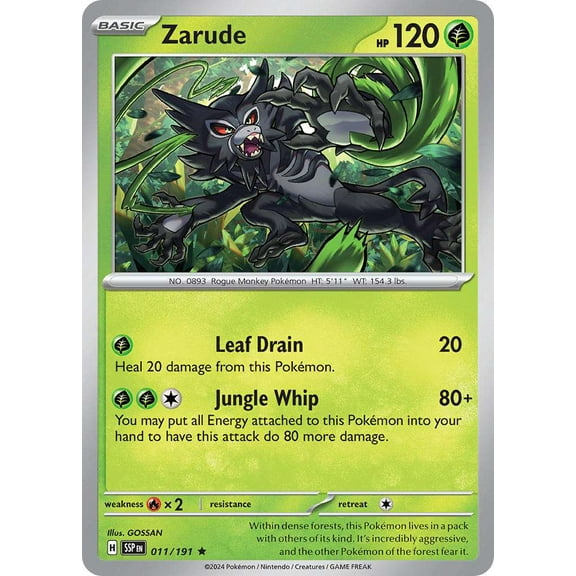 Pokemon Surging Sparks Rare Zarude #11