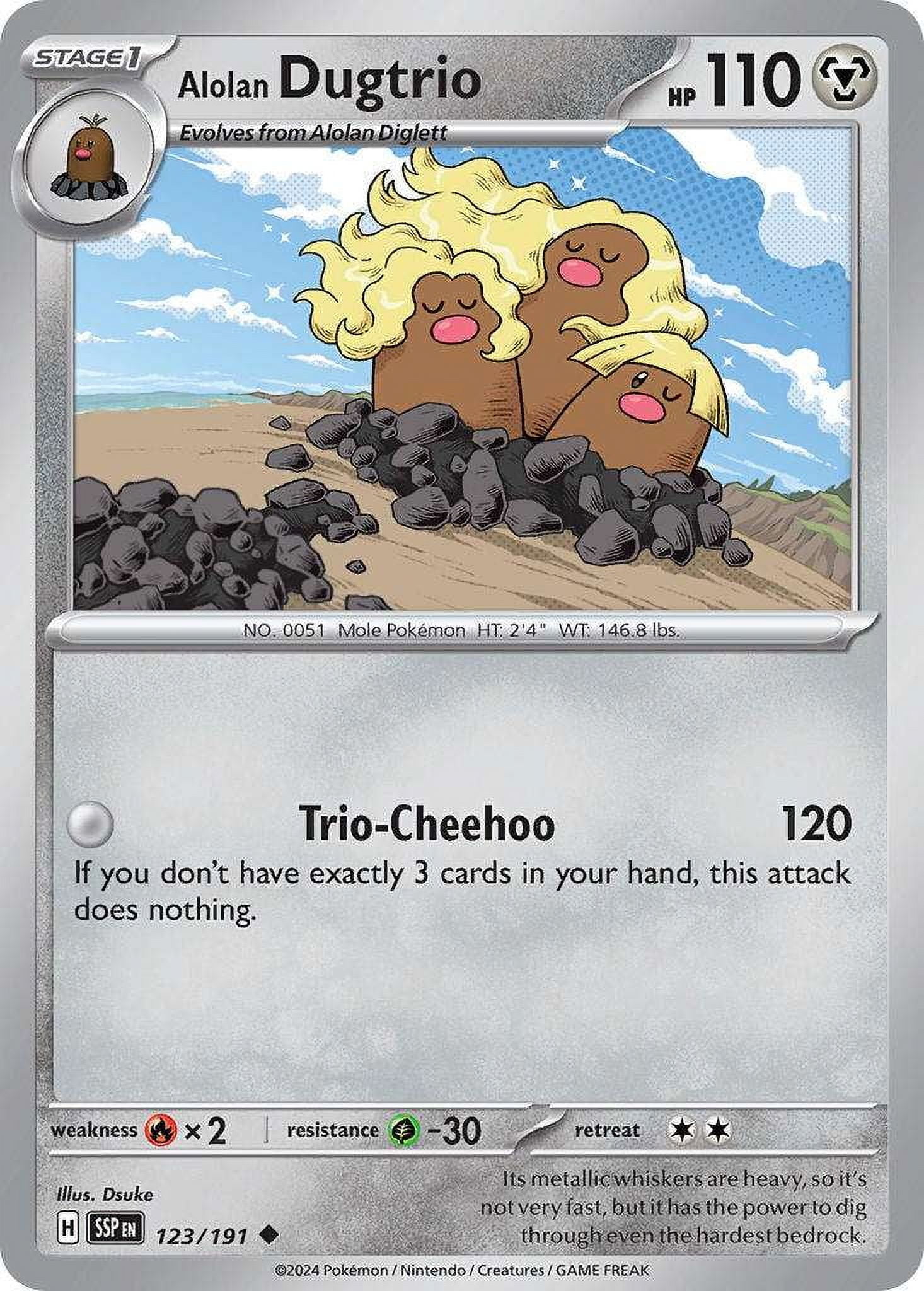 ポケモンカード Dugtrio 19/102 ダグトリオ 英語版 Dugtrio