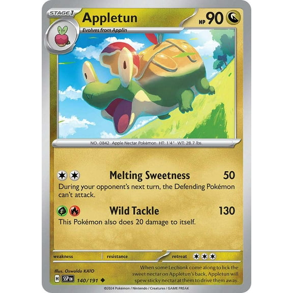 Pokemon Surging Sparks Uncommon Appletun #140