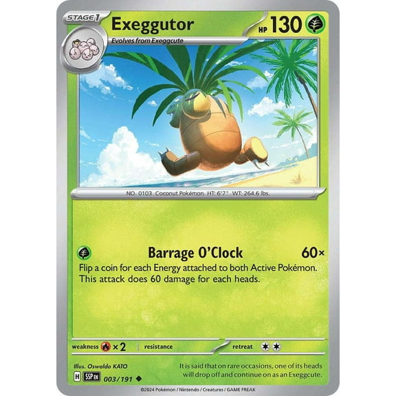 Pokemon Surging Sparks Uncommon Exeggutor #3