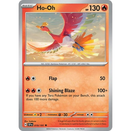 Pokemon Surging Sparks Uncommon Ho-Oh #19