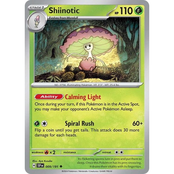 Pokemon Surging Sparks Uncommon Shiinotic #9