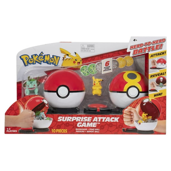 Pokémon Surprise Attack Poké Ball Battle Game, Pikachu Quick Ball vs ...