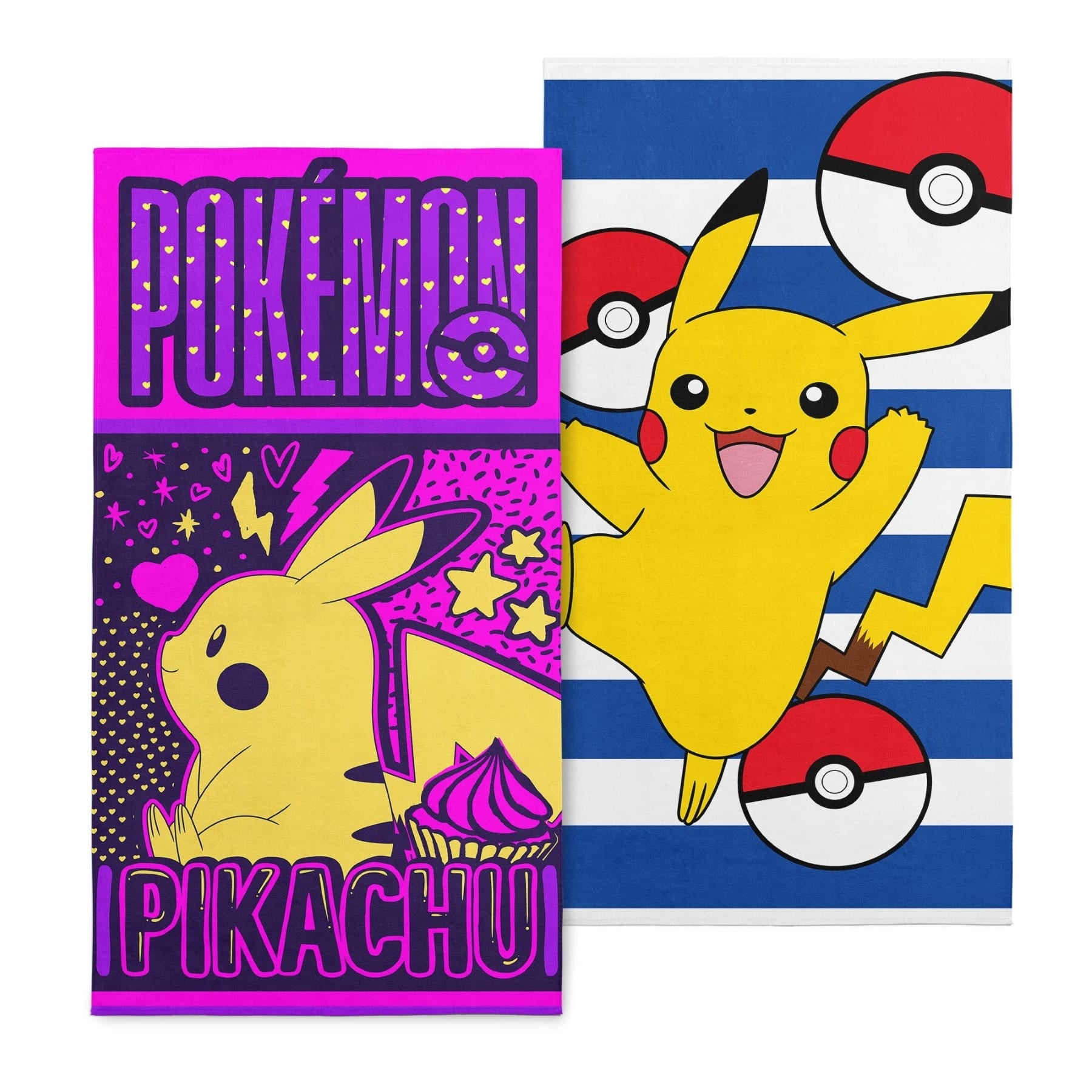 Pokemon Sweet Sumr Pika Beach Pika 2 pack Beach Towels, 30 x 60 inches