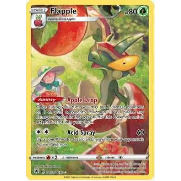 Pokemon Sword & Shield Astral Radiance Ultra Rare Flapple TG02