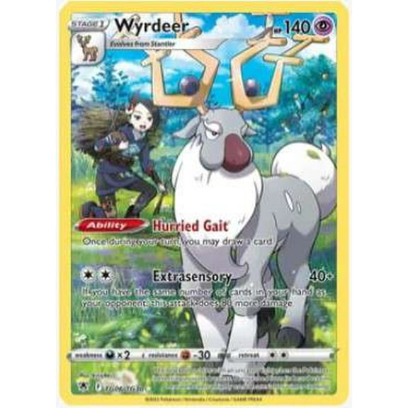 Pokemon Sword & Shield Astral Radiance Ultra Rare Wyrdeer TG06 (Trainer Gallery)