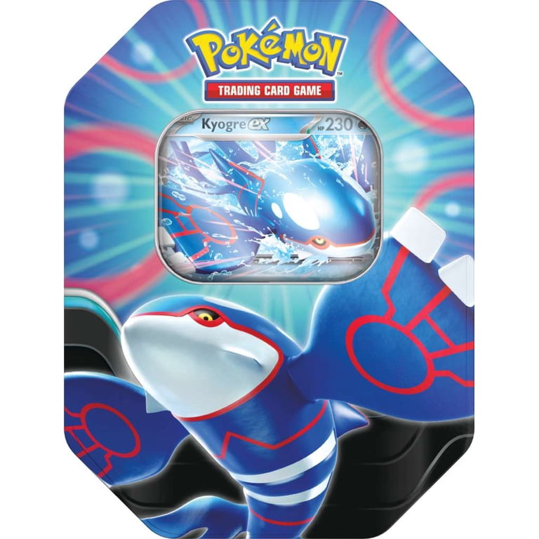 Pokemon Sword & Shield Azure Legends Kyogre ex Tin Set [4 Booster