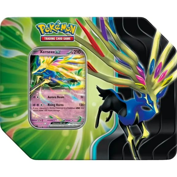 Pokemon Sword & Shield Azure Legends Xerneas ex Tin Set (5 Booster Packs & Promo Card)