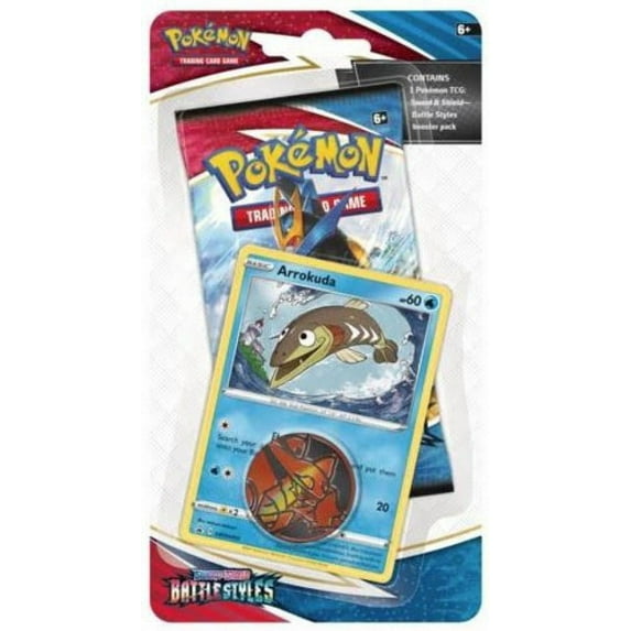 Pokemon Sword & Shield Battle Styles Arrokuda Blister Pack (Booster Pack, Promo Card & Coin)