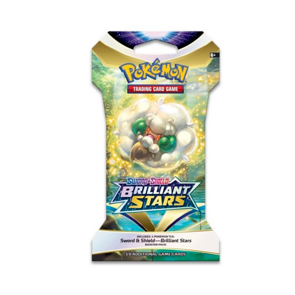 Pokemon Sword & Shield Brilliant Stars Sleeved Booster | Whimsicott