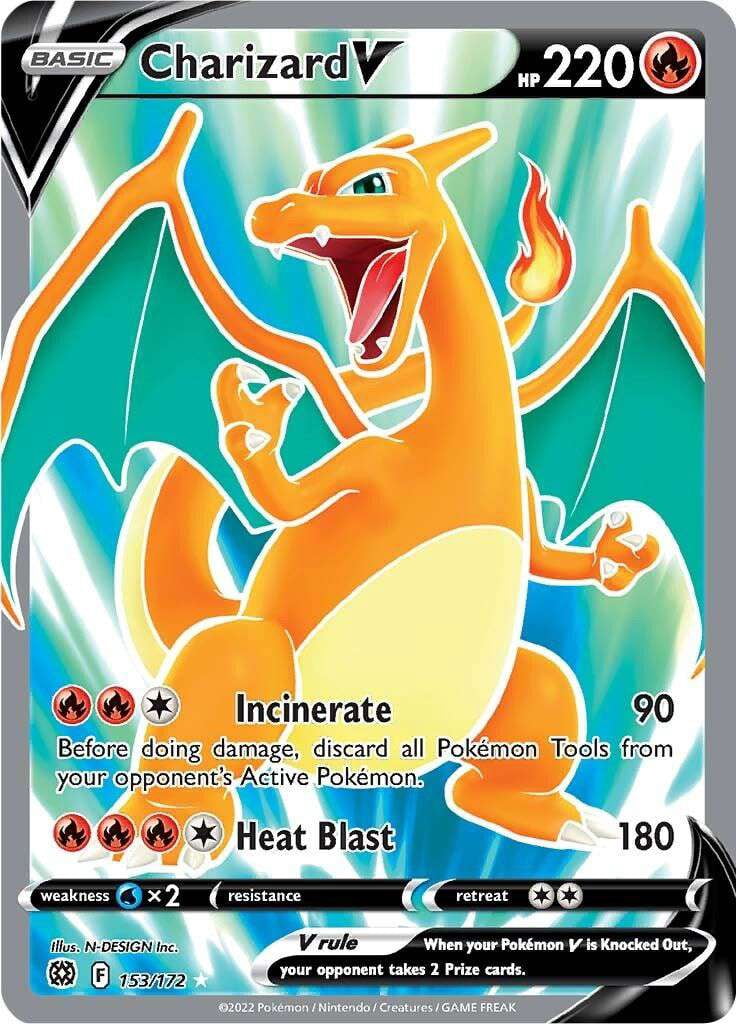 Pokemon Sword & Shield Brilliant Stars Ultra Rare Charizard V #153 (Full Art) - Walmart Business Supplies Pokemon Sword & Shield Brilliant Stars Ultra Rare Charizard V #153 (Full Art) - Walmart Business Supplies