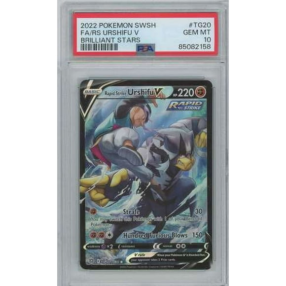 Pokemon Sword & Shield Brilliant Stars Ultra Rare Rapid Strike Urshifu V TG20 (Trainer Gallery)