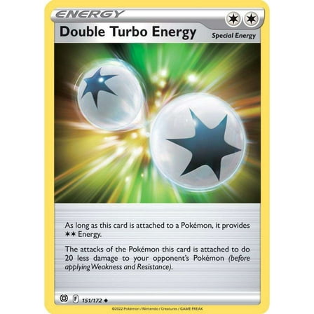 Pokemon Sword & Shield Brilliant Stars Uncommon Double Turbo Energy #151