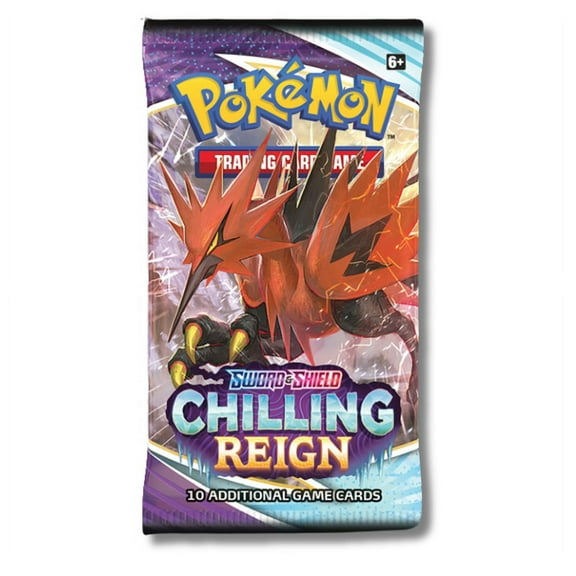 Pokemon Sword & Shield Chilling Reign Booster Pack | Galarian Zapdos