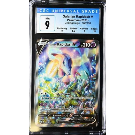 Pokemon Sword & Shield Chilling Reign Secret Rare Shadow Rider Calyrex VMAX #205 (CGC - Mint 9 (4066528033))