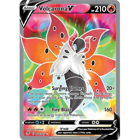 Pokemon Sword & Shield Evolving Skies Ultra Rare Volcarona V #170