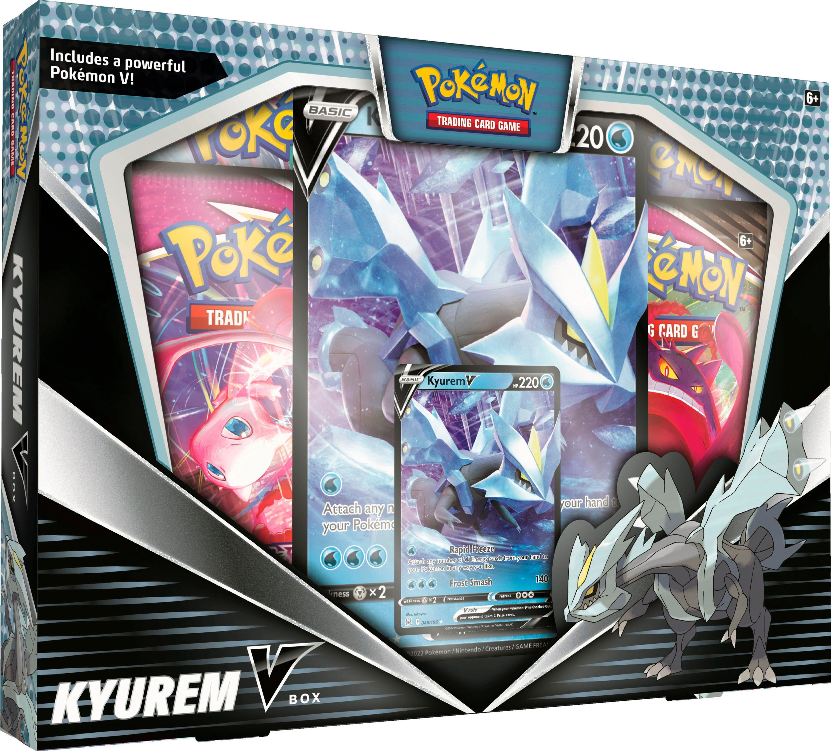 Pokemon Sword & Shield Kyurem V Box (4 Booster Packs, 2 Foil Cards,  Oversize Card & More) - Walmart.com