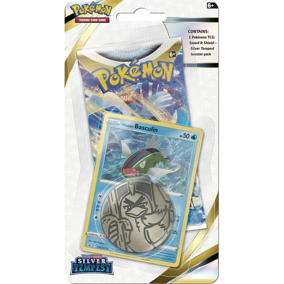 Pokemon Sword & Shield Lost Origin Basculin Checklane BLISTER Pack (Booster Pack, Promo Card & Coin)